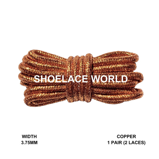 Copper Rope Shoelaces 3.75mm Colorful Pattern Laces Ships Out From The USA Next Day