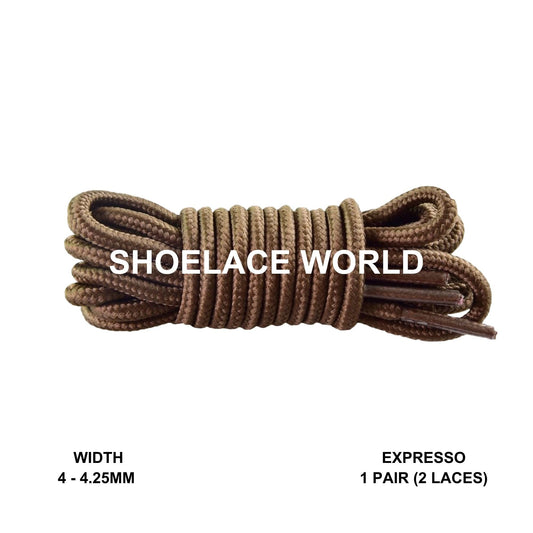 Expresso Thin Round Shoelaces 4mm - 4.25mm Classic Colorful Laces Ships Out From The USA Next Day