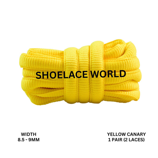 Yellow Canary Premium Thick Oval Shoelaces 8.5-9mm Compatible SB Replacement Dunk Laces Ships Out From The USA Next Day