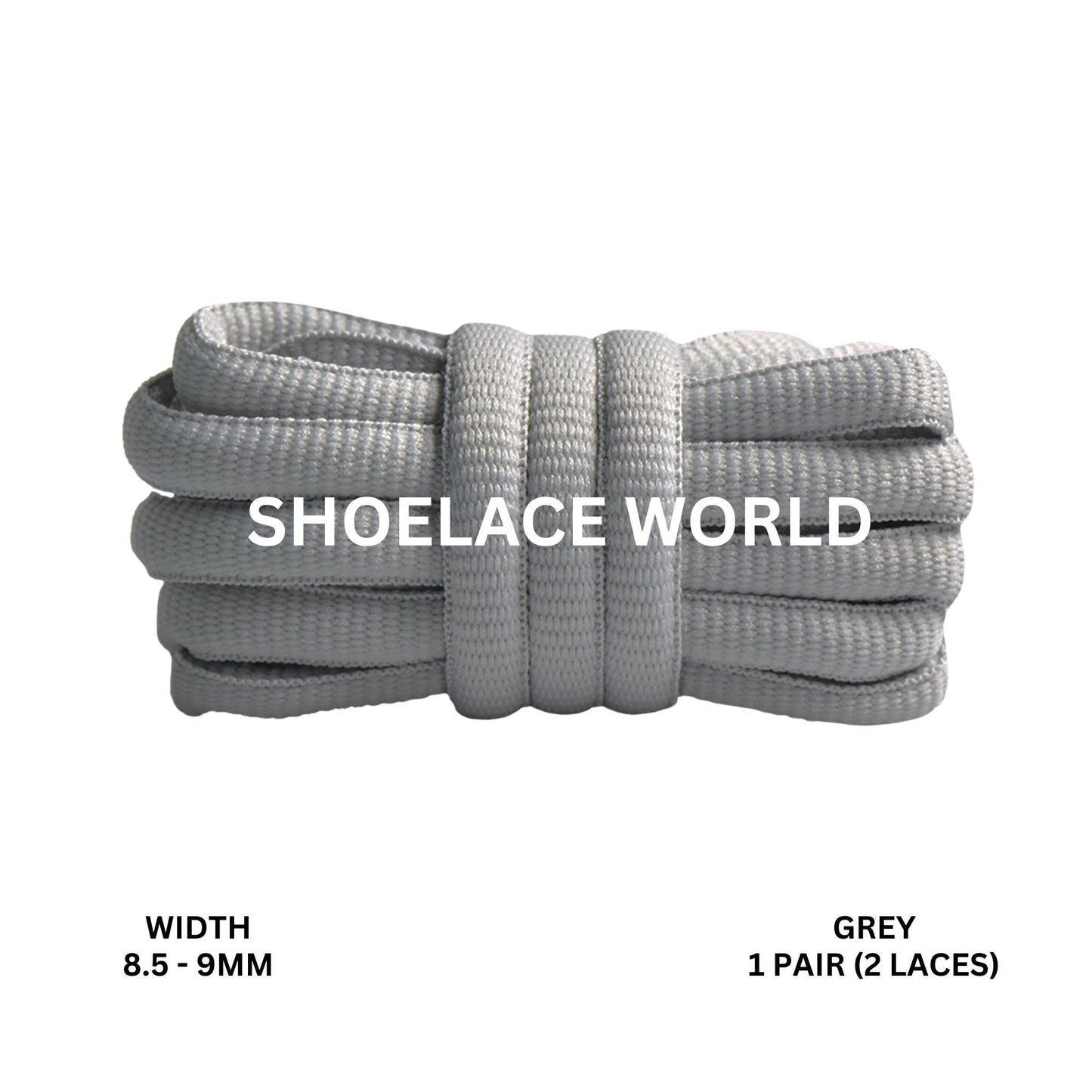 Grey Premium Thick Oval Shoelaces 8.5-9mm Compatible SB Replacement Dunk Laces Ships Out From The USA Next Day