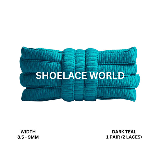 Dark Teal Premium Thick Oval Shoelaces 8.5-9mm Compatible SB Replacement Dunk Laces Ships Out From The USA Next Day