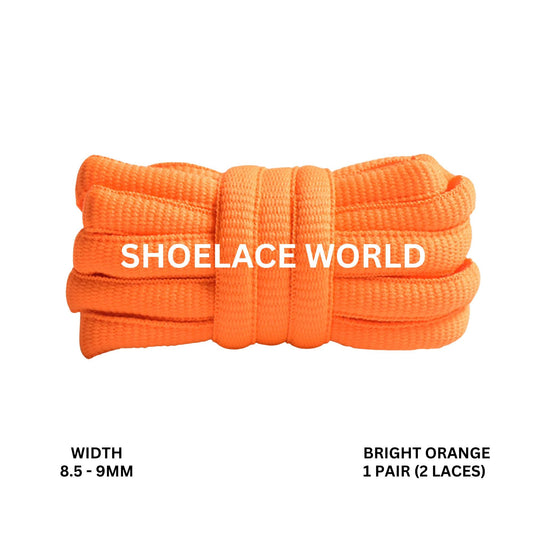 Bright Orange Premium Thick Oval Shoelaces 8.5-9mm Compatible SB Replacement Dunk Laces Ships Out From The USA Next Day