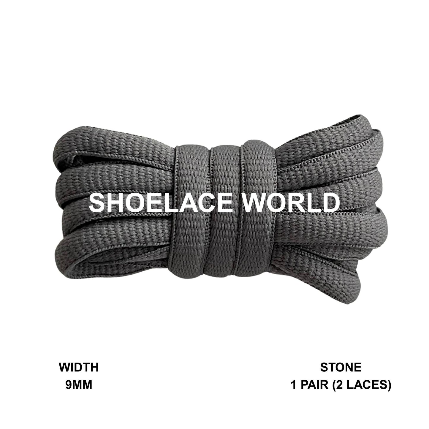 Stone Oval Wide V2 Shoelaces 9mm Compatible SB Replacement Dunk Laces Ships Out From The USA Next Day
