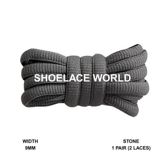 Stone Oval Wide V2 Shoelaces 9mm Compatible SB Replacement Dunk Laces Ships Out From The USA Next Day
