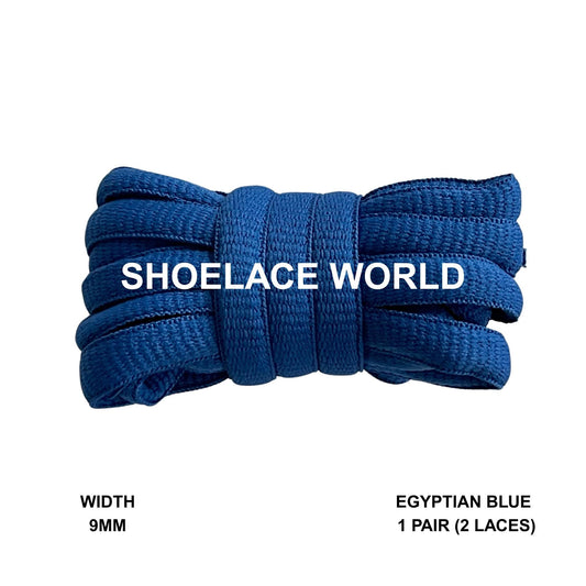 Egyptian Blue Oval Wide V2 Shoelaces 9mm Compatible SB Replacement Dunk Laces Ships Out From The USA Next Day