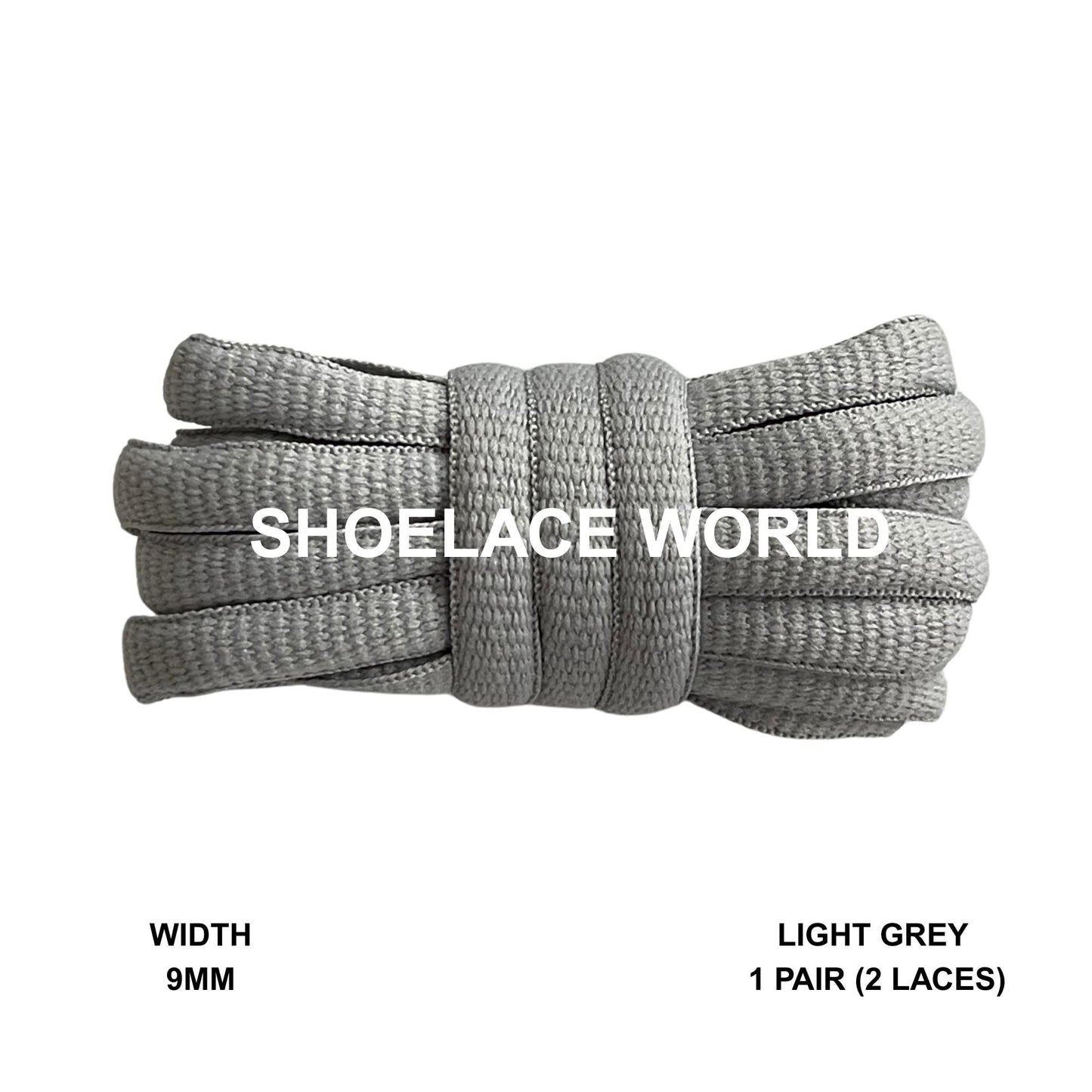 Light Grey Oval Wide V2 Shoelaces 9mm Compatible SB Replacement Dunk Laces Ships Out From The USA Next Day