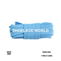 Pastel Blue Double Layer Premium Flat Shoelaces