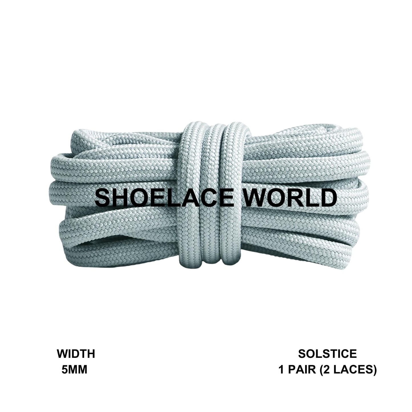 Solstice Premium Rope 47 Inch Shoelaces 5mm Compatible 350 Replacement Colorful Laces Ships Out From The USA Next Day