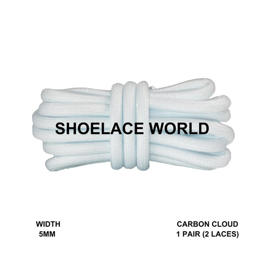 Carbon Cloud Premium Rope 47 Inch Shoelaces 5mm Compatible 350 Replacement Colorful Laces Ships Out From The USA Next Day
