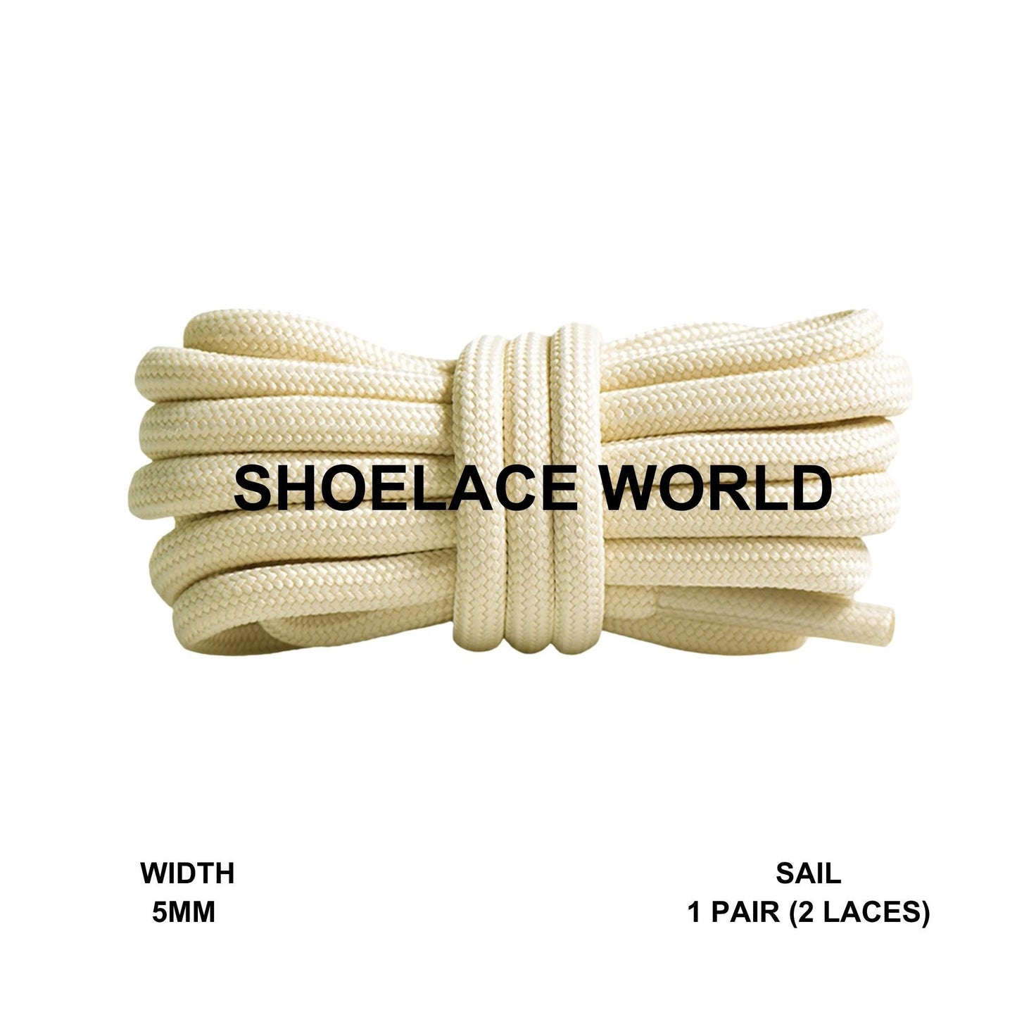 Sail Premium Rope 47 Inch Shoelaces 5mm Compatible 350 Replacement Colorful Laces Ships Out From The USA Next Day