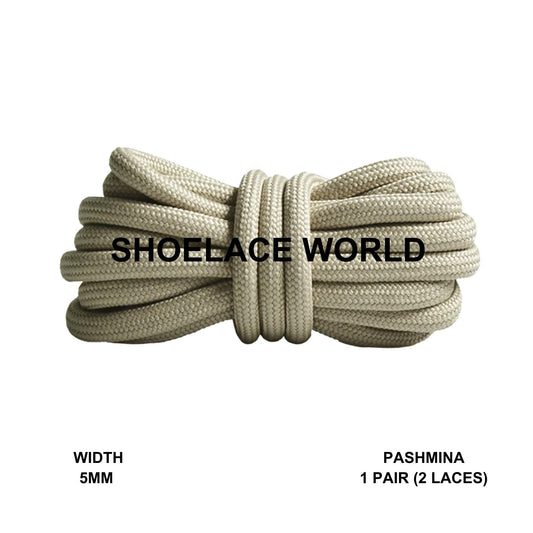 Pashmina Premium Rope 47 Inch Shoelaces 5mm Compatible 350 Replacement Colorful Laces Ships Out From The USA Next Day
