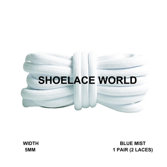 Blue Mist Premium Rope 47 Inch Shoelaces 5mm Compatible 350 Replacement Colorful Laces Ships Out From The USA Next Day