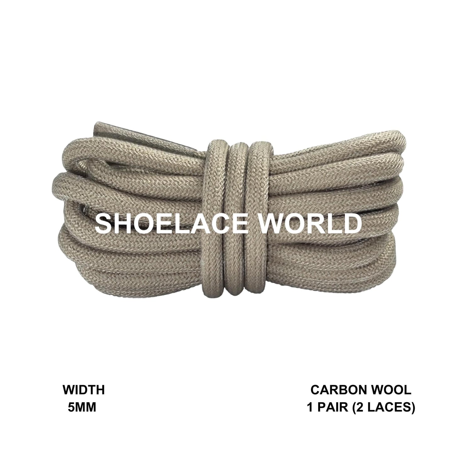 Carbon Wool Premium Rope 47 Inch Shoelaces 5mm Compatible 350 Replacement Colorful Laces Ships Out From The USA Next Day