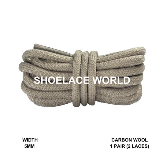 Carbon Wool Premium Rope 47 Inch Shoelaces 5mm Compatible 350 Replacement Colorful Laces Ships Out From The USA Next Day