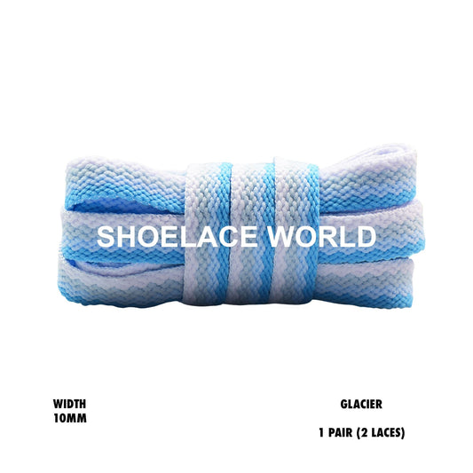 Glacier Triple Flat Premium Shoelaces 10mm Laces Ships Out From The USA Next Day