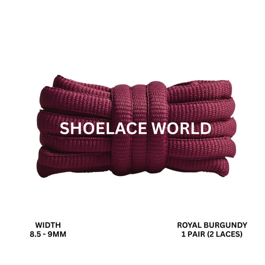 Royal Burgundy Premium Thick Oval Shoelaces 8.5-9mm Compatible SB Replacement Dunk Laces Ships Out From The USA Next Day
