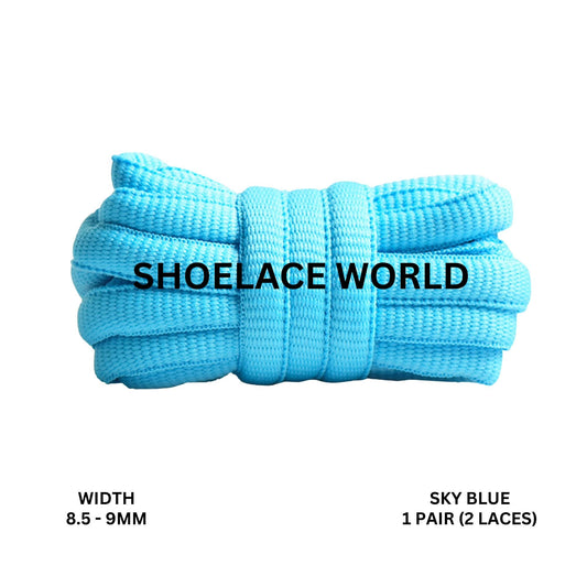 Sky Blue Premium Thick Oval Shoelaces 8.5-9mm Compatible SB Replacement Dunk Laces Ships Out From The USA Next Day