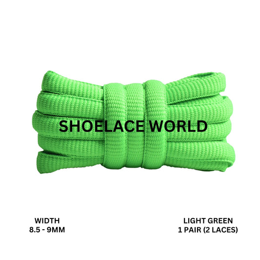 Light Green Premium Thick Oval Shoelaces 8.5-9mm Compatible SB Replacement Dunk Laces Ships Out From The USA Next Day
