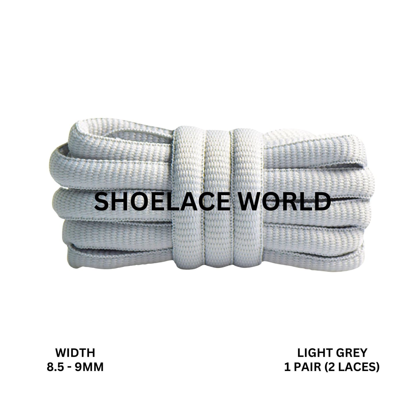Light Grey Premium Thick Oval Shoelaces 8.5-9mm Compatible SB Replacement Dunk Laces Ships Out From The USA Next Day