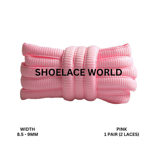 Pink Premium Thick Oval Shoelaces 8.5-9mm Compatible SB Replacement Dunk Laces Ships Out From The USA Next Day