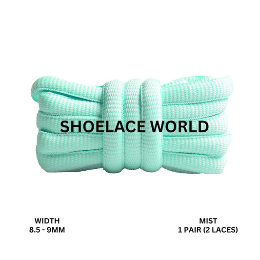 Mist Premium Thick Oval Shoelaces 8.5-9mm Compatible SB Replacement Dunk Laces Ships Out From The USA Next Day