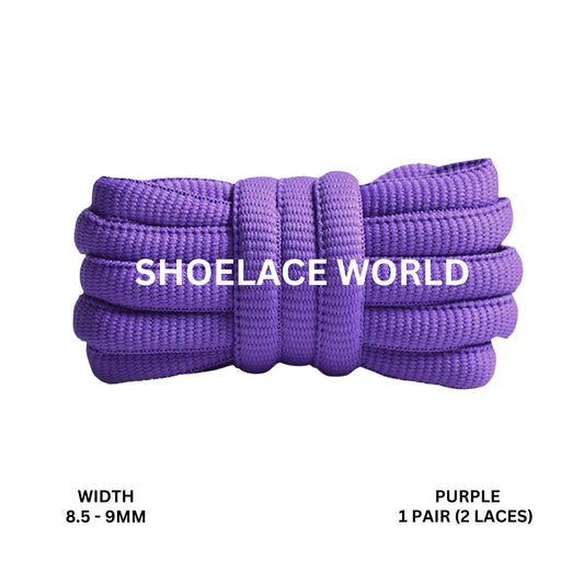 Purple Premium Thick Oval Shoelaces 8.5-9mm Compatible SB Replacement Dunk Laces Ships Out From The USA Next Day