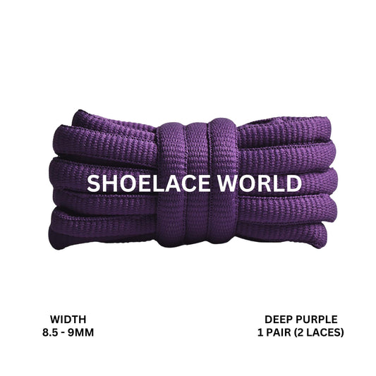 Deep Purple Premium Thick Oval Shoelaces 8.5-9mm Compatible SB Replacement Dunk Laces Ships Out From The USA Next Day
