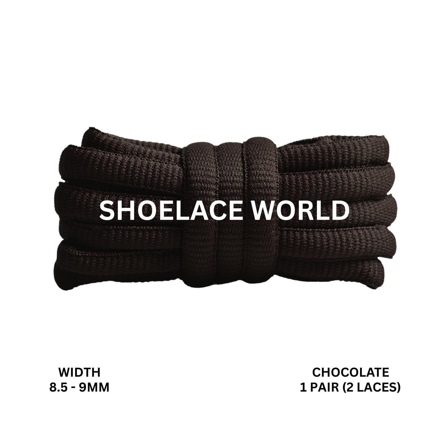 Chocolate Premium Thick Oval Shoelaces 8.5-9mm Compatible SB Replacement Dunk Laces Ships Out From The USA Next Day