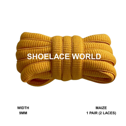 Maize Oval Wide V2 Shoelaces 9mm Compatible SB Replacement Dunk Laces Ships Out From The USA Next Day