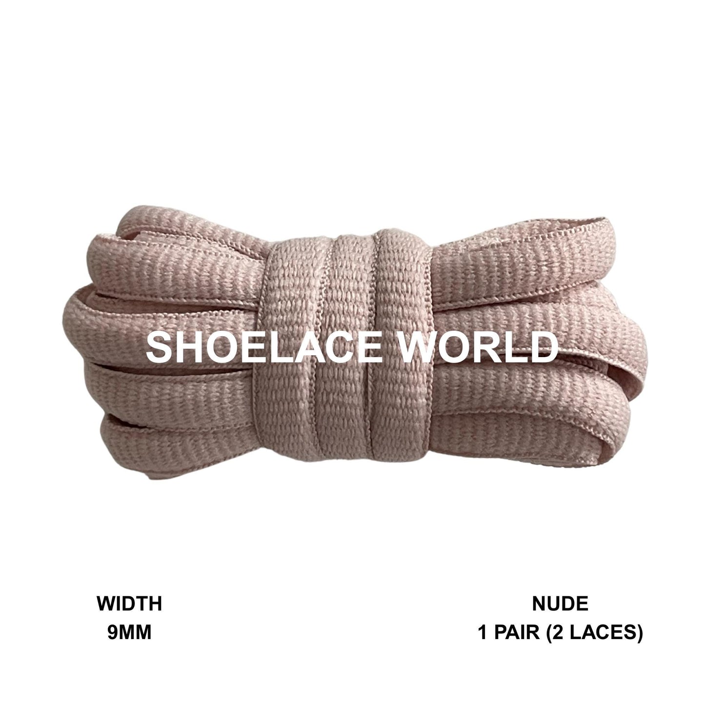 Nude Oval Wide V2 Shoelaces 9mm Compatible SB Replacement Dunk Laces Ships Out From The USA Next Day