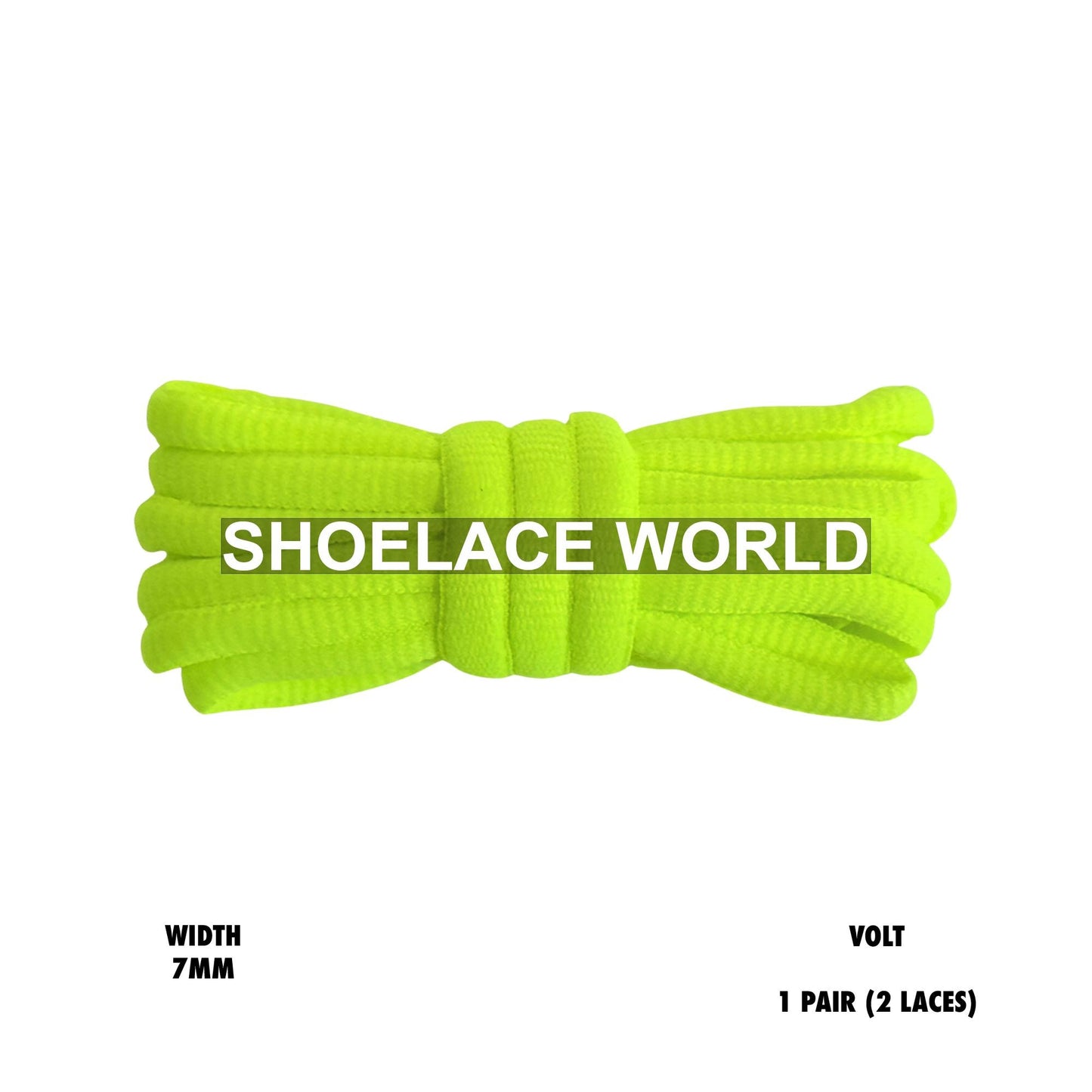 Volt Slim Oval Shoelaces 7mm Classic Laces Ships Out From The USA Next Day