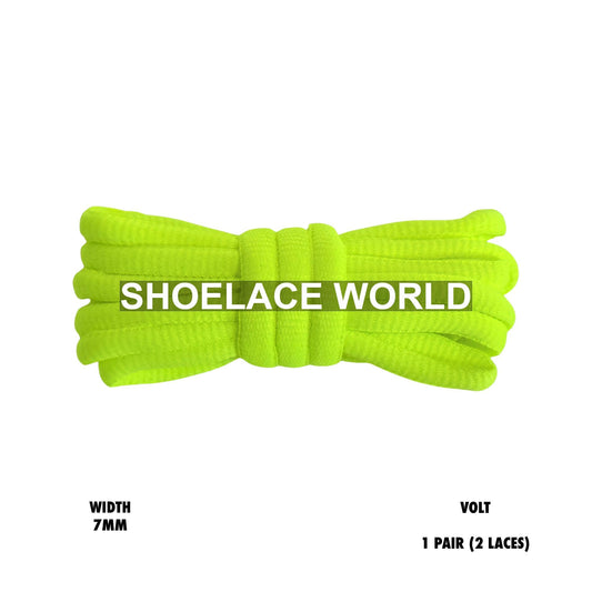 Volt Slim Oval Shoelaces 7mm Classic Laces Ships Out From The USA Next Day