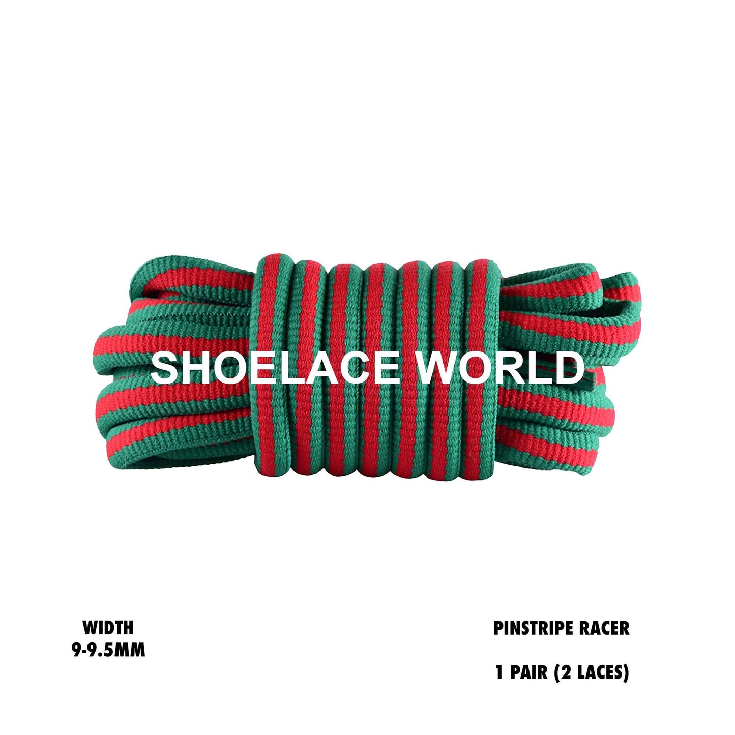 Pinstripe Racer Limited Edition Shoelaces 9-9.5mm Thick Replacement Laces Ships Out From The USA Next Day