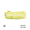 Pastel Yellow Double Layer Premium Flat Shoelaces