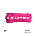 Neon Pink Double Layer Premium Flat Shoelaces