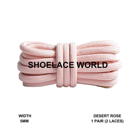 Desert Rose Premium Rope 47 Inch Shoelaces 5mm Compatible 350 Replacement Colorful Laces Ships Out From The USA Next Day