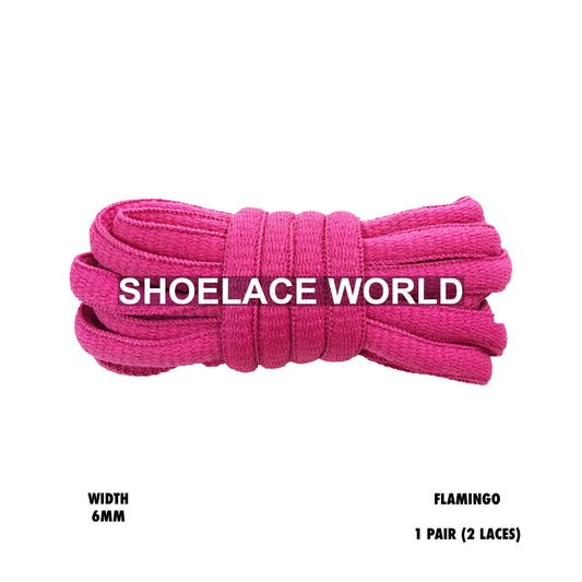 Flamingo Classic Oval Shoelaces 6mm Laces Ships Out From The USA Next Day