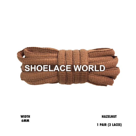 Hazelnut Classic Oval Shoelaces 6mm Laces Ships Out From The USA Next Day