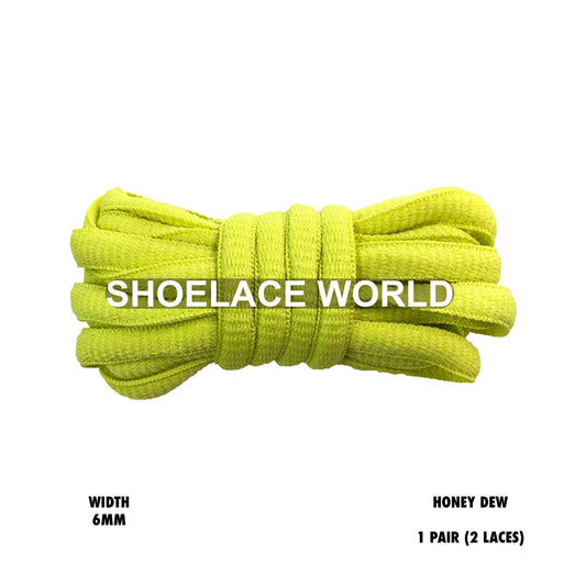 Honey Dew Classic Oval Shoelaces 6mm Laces Ships Out From The USA Next Day