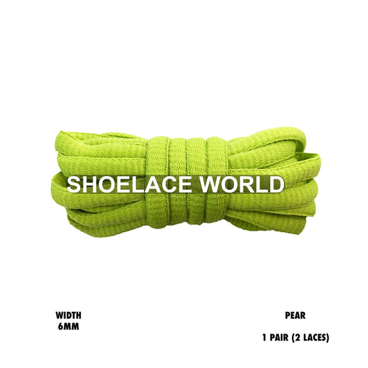 Pear Classic Oval Shoelaces 6mm Laces Ships Out From The USA Next Day