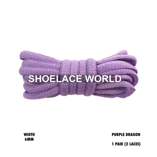 Purple Dragon Classic Oval Shoelaces 6mm Laces Ships Out From The USA Next Day