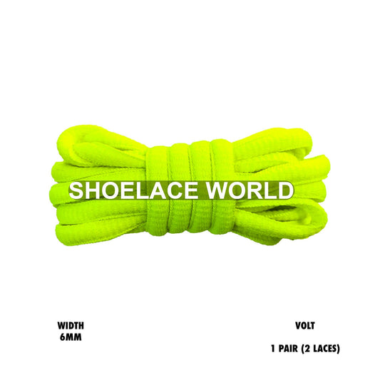 Volt Classic Oval Shoelaces 6mm Laces Ships Out From The USA Next Day