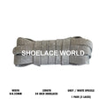 Grey / White Speckle Flat Shoelaces