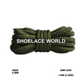 Army Olive Puffy Soft Rope Shoelaces