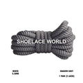 Shadow Grey  Puffy Soft Rope Shoelaces