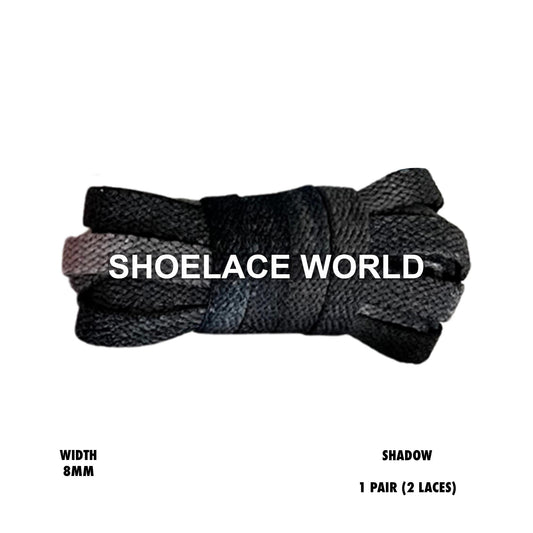 Shadow Faded Tie Dye Premium Flat Shoelaces 8mm Vintage Colorful Laces Ships Out From The USA Next Day