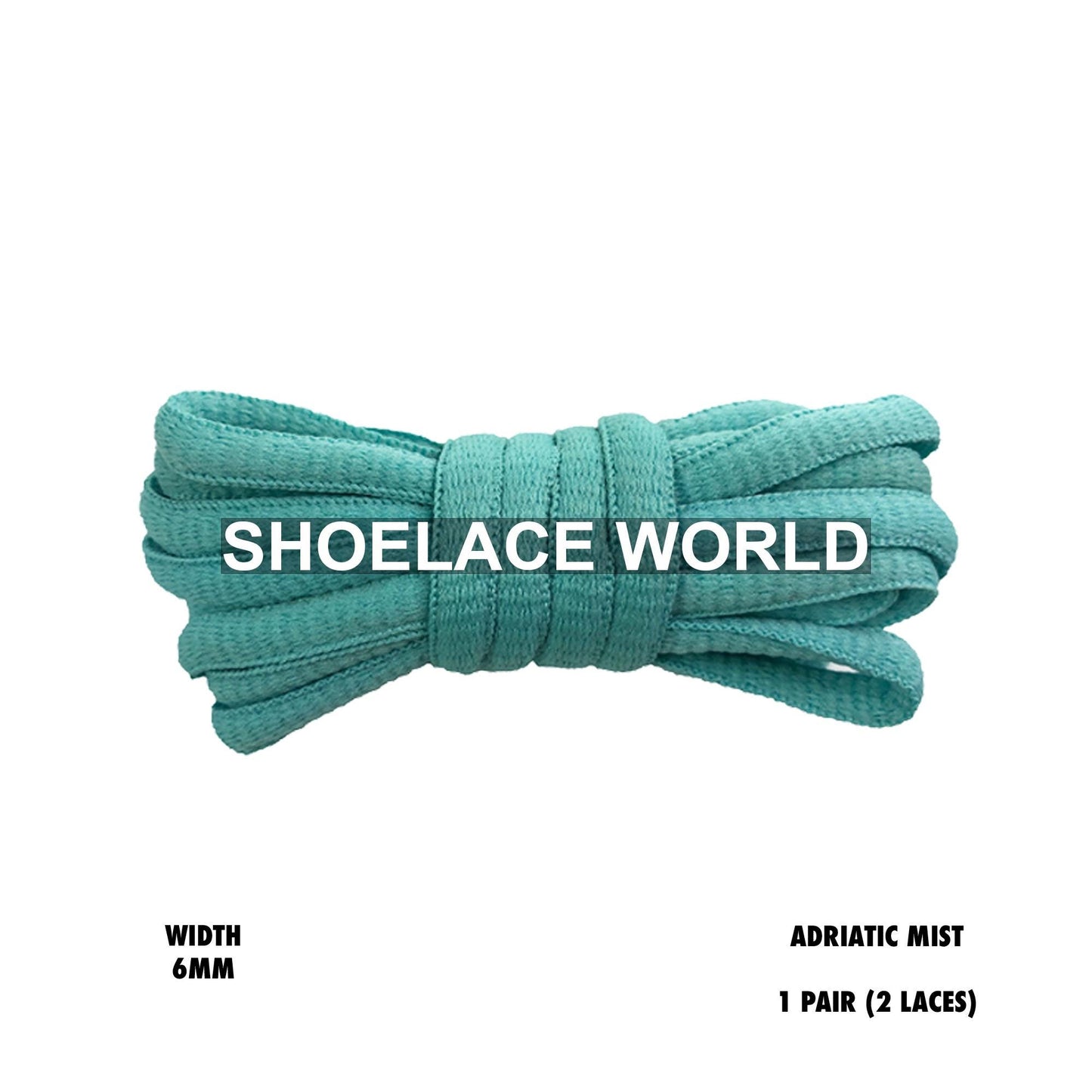 Adriatic Mist Classic Oval Shoelaces 6mm Laces Ships Out From The USA Next Day