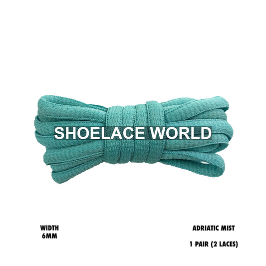 Adriatic Mist Classic Oval Shoelaces 6mm Laces Ships Out From The USA Next Day