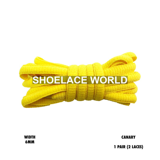 Canary Classic Oval Shoelaces 6mm Laces Ships Out From The USA Next Day