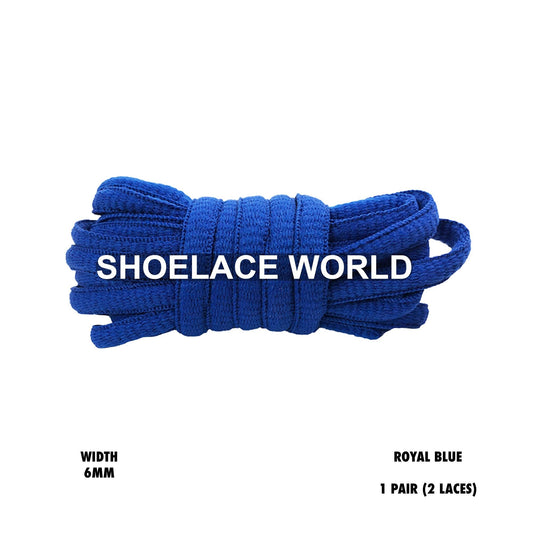 Royal Blue Classic Oval Shoelaces 6mm Laces Ships Out From The USA Next Day